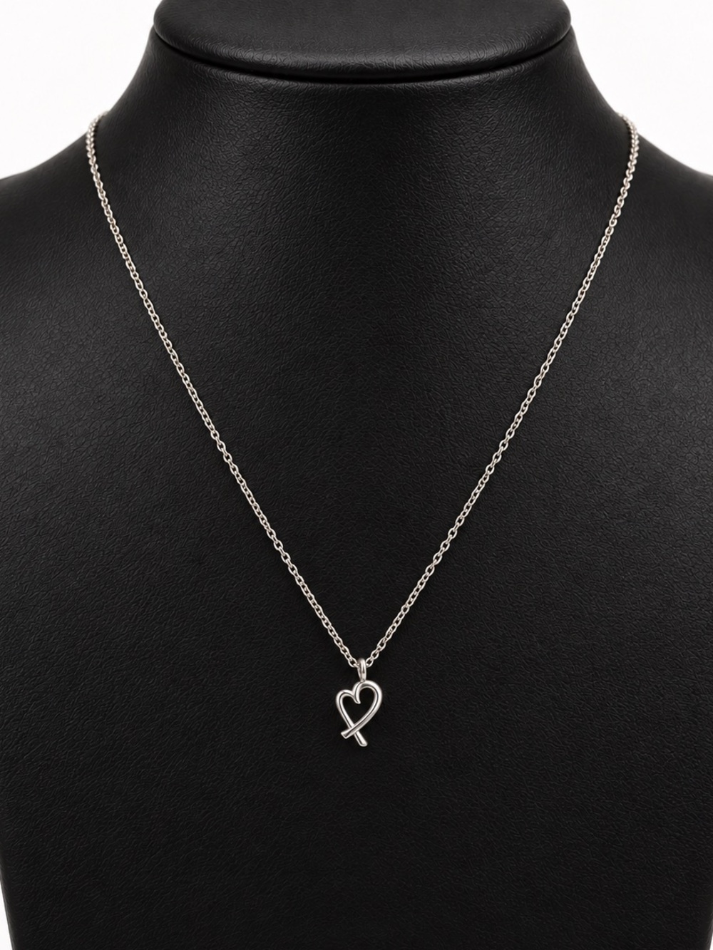Tiffany & Co Vintage Paloma Picasso Mini Loving Heart Sterling Silver Necklace